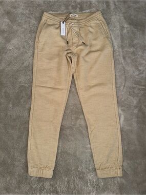 NWT Taylor Stitch The Apres Pants Jogger Men’s Small In Natural Sashiko
